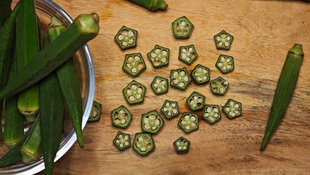 бамия, okra water
