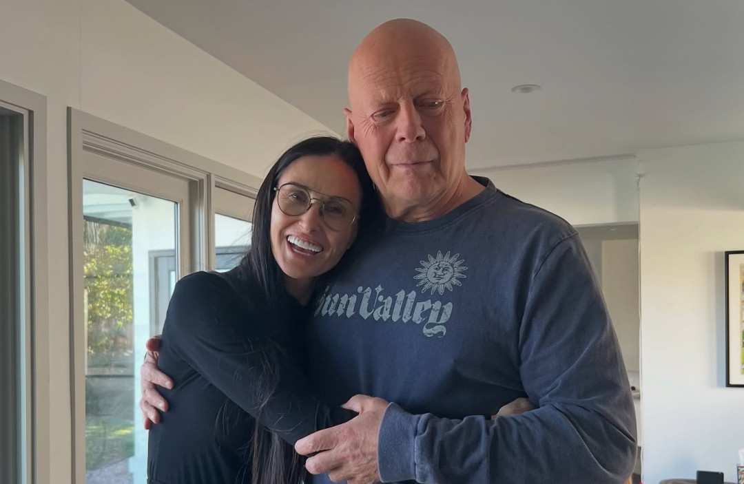 Деми Мур и Брюс Уиллис