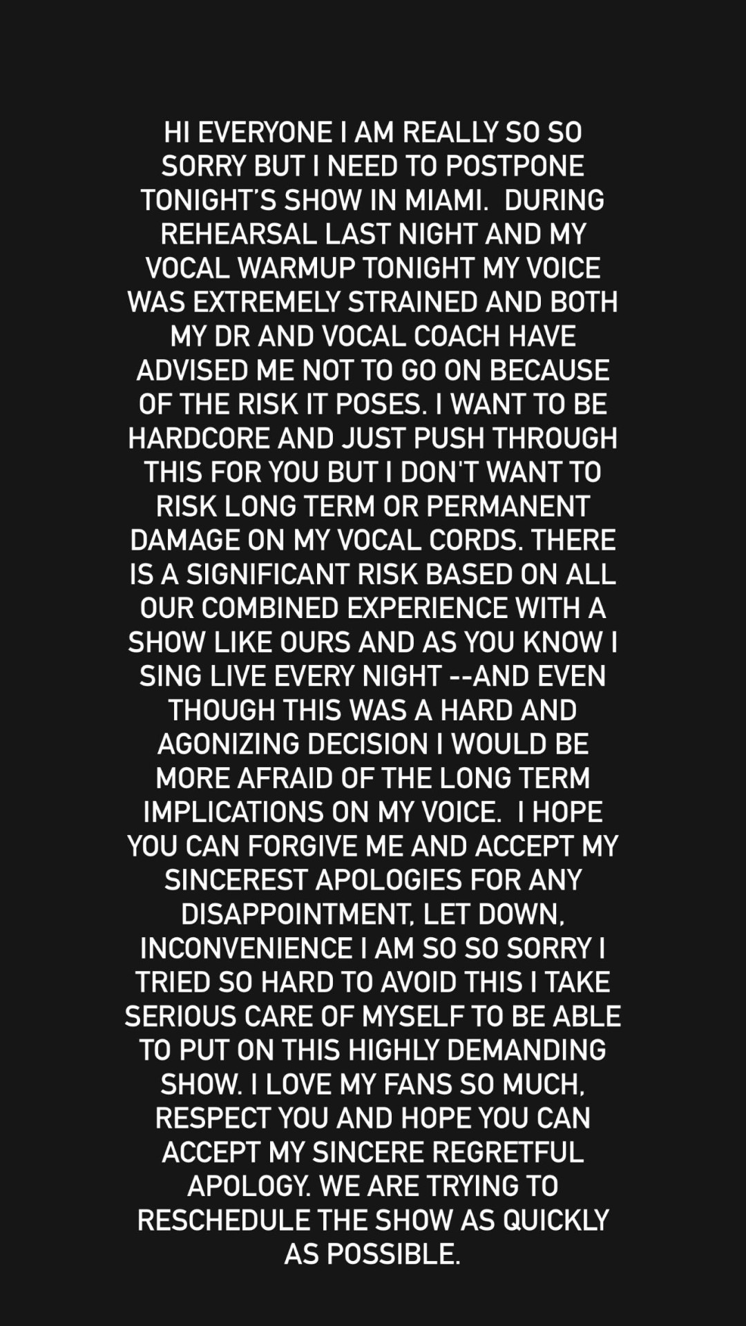 Леди Гага отменила концерт в Майами за несколько минут до начала: в чем причина