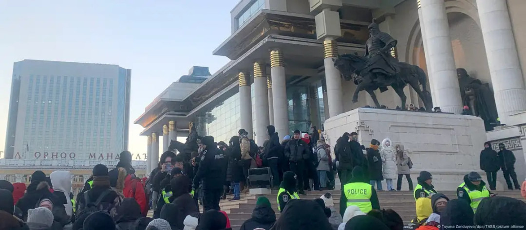 Протесты в Монголии