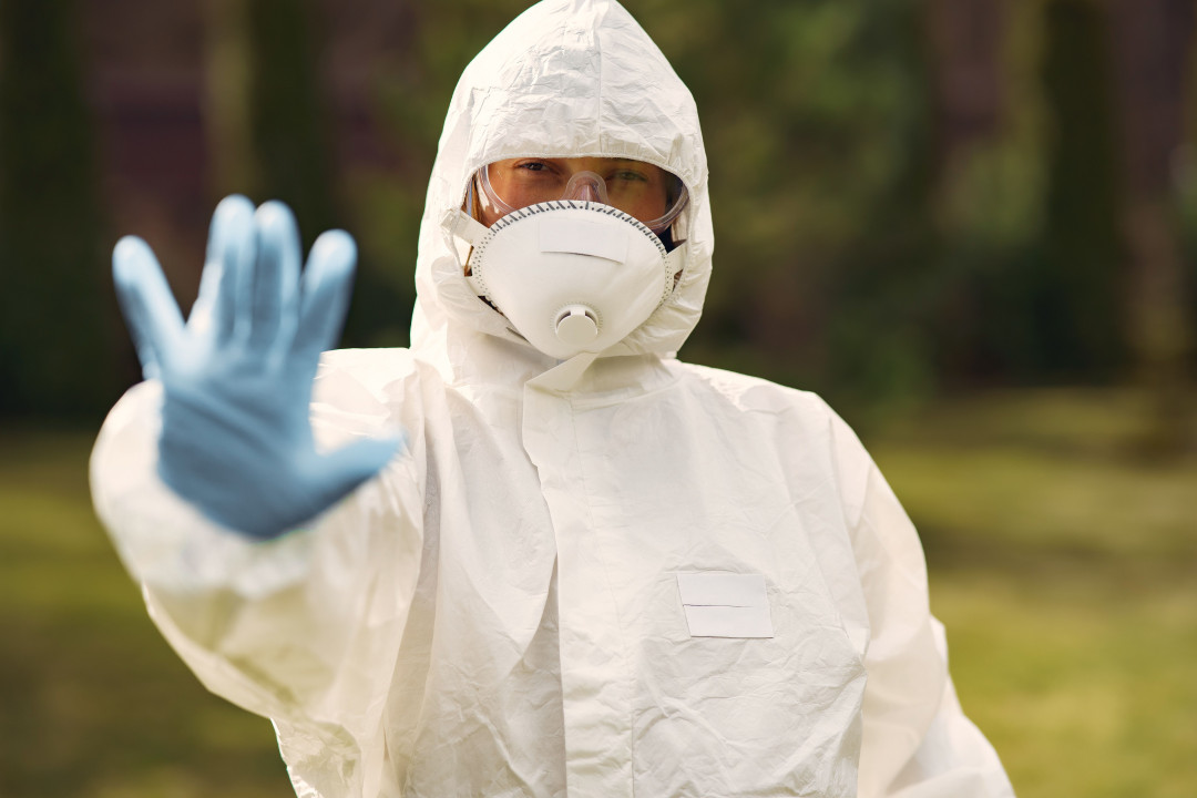 person-in-plague-protection-suit-image