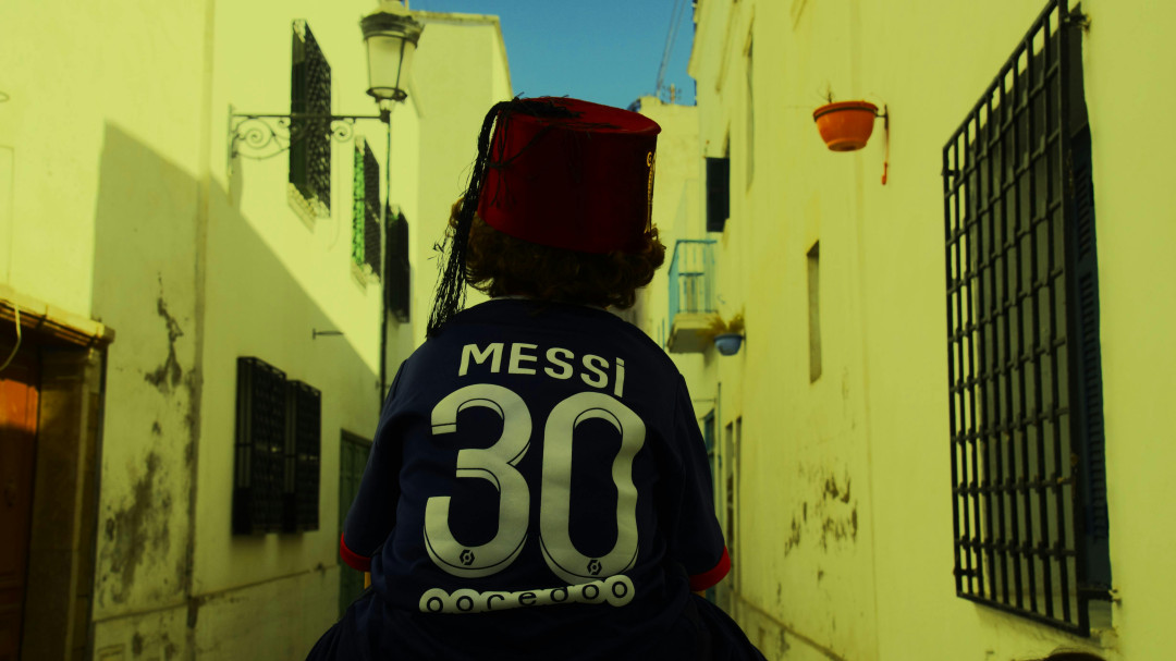 child-with-messi-name-on-back-in-tunisia-image