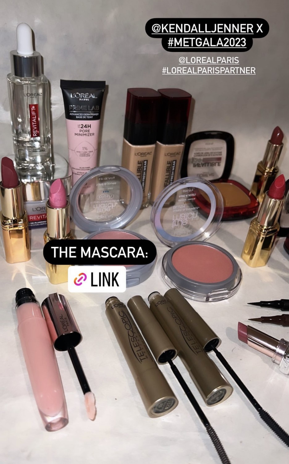 Кендалл Дженнер бьюти-продукты Met Gala 