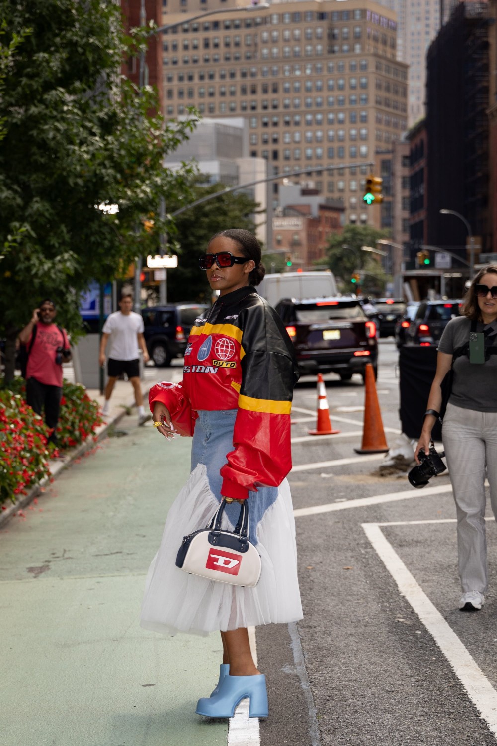 стритстайл  Недели моды в Нью-Йорке