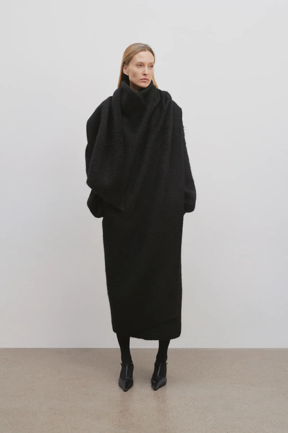 пальто с шарфом где купить