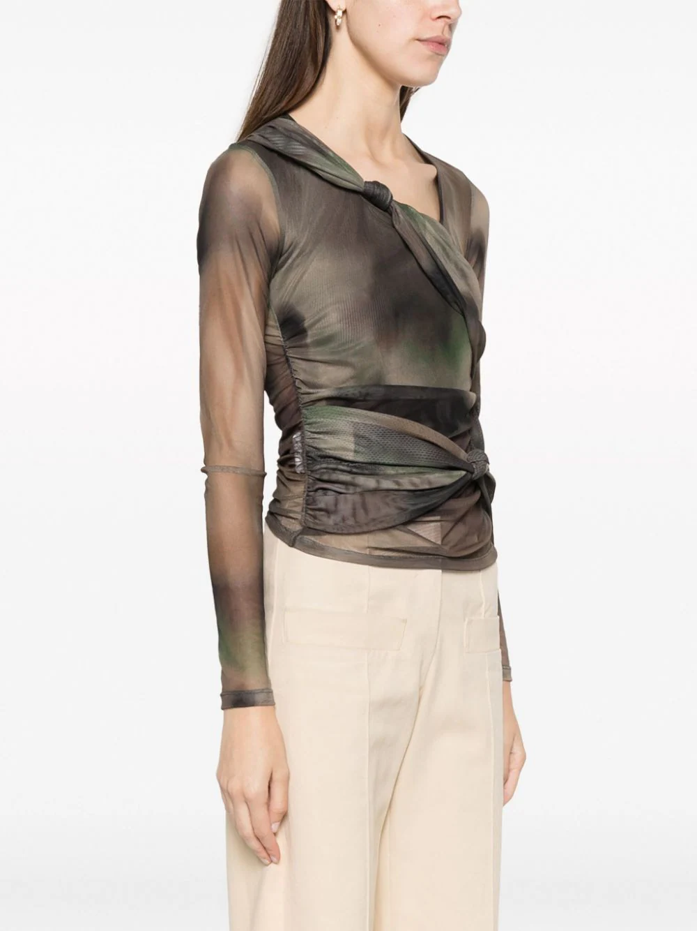 драпированный топ тренд