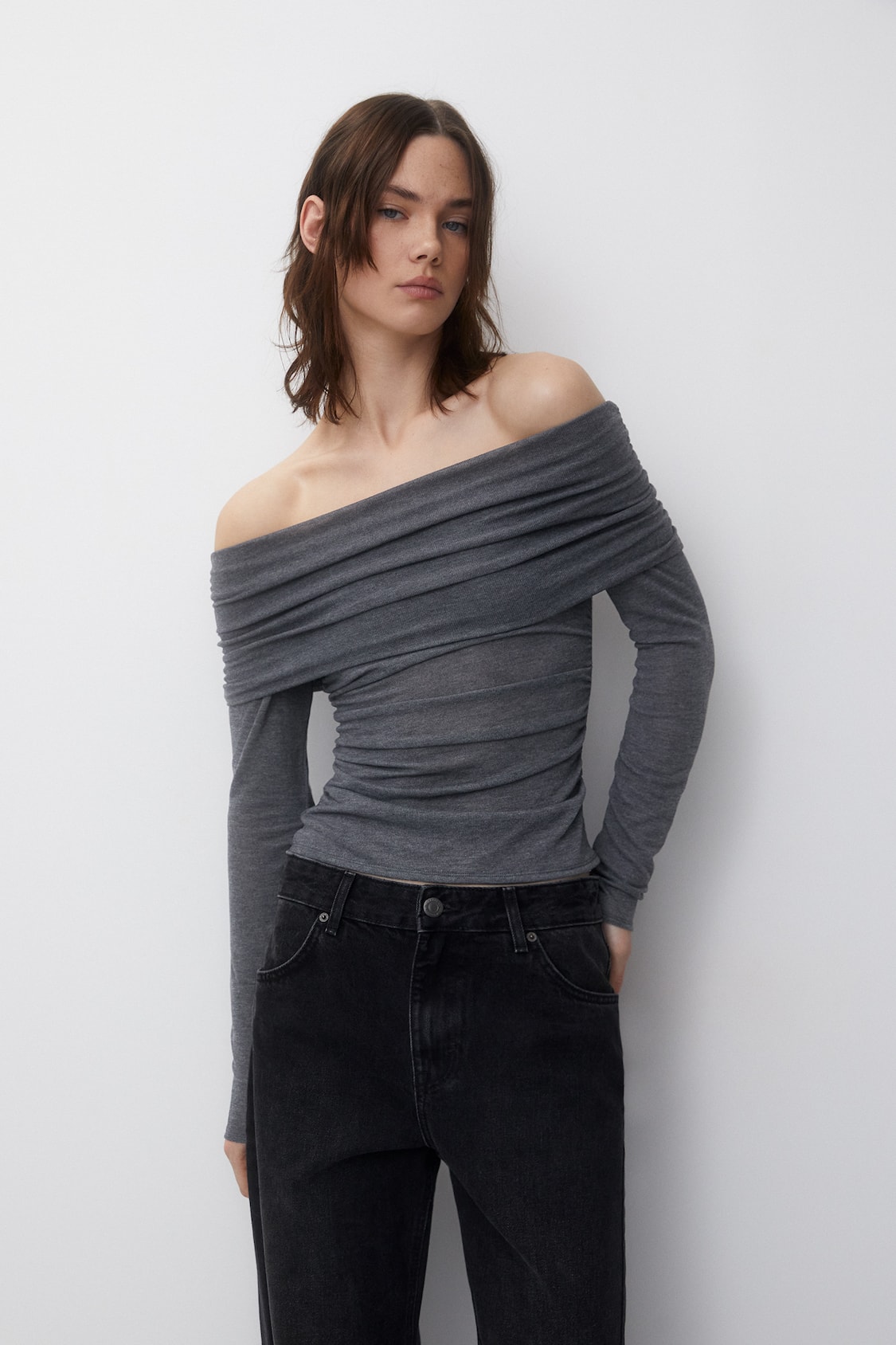 драпированный топ тренд