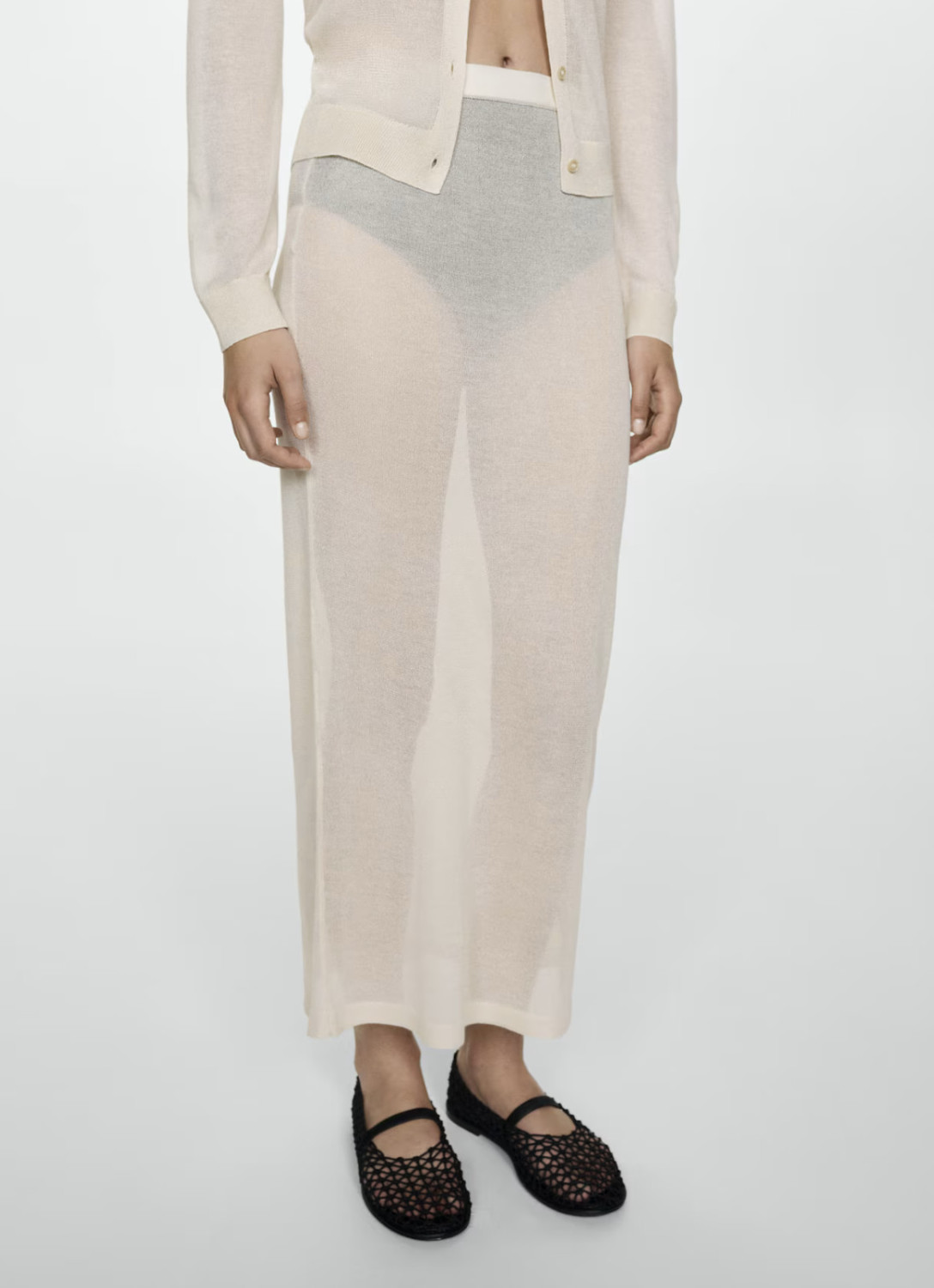 Прозрачная юбка тренд