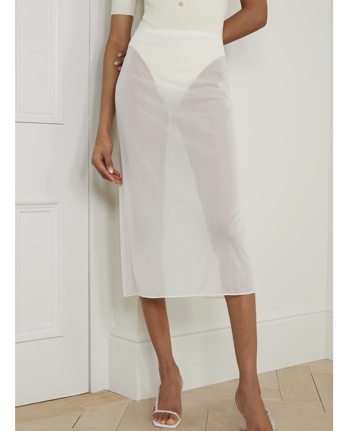 Прозрачная юбка тренд