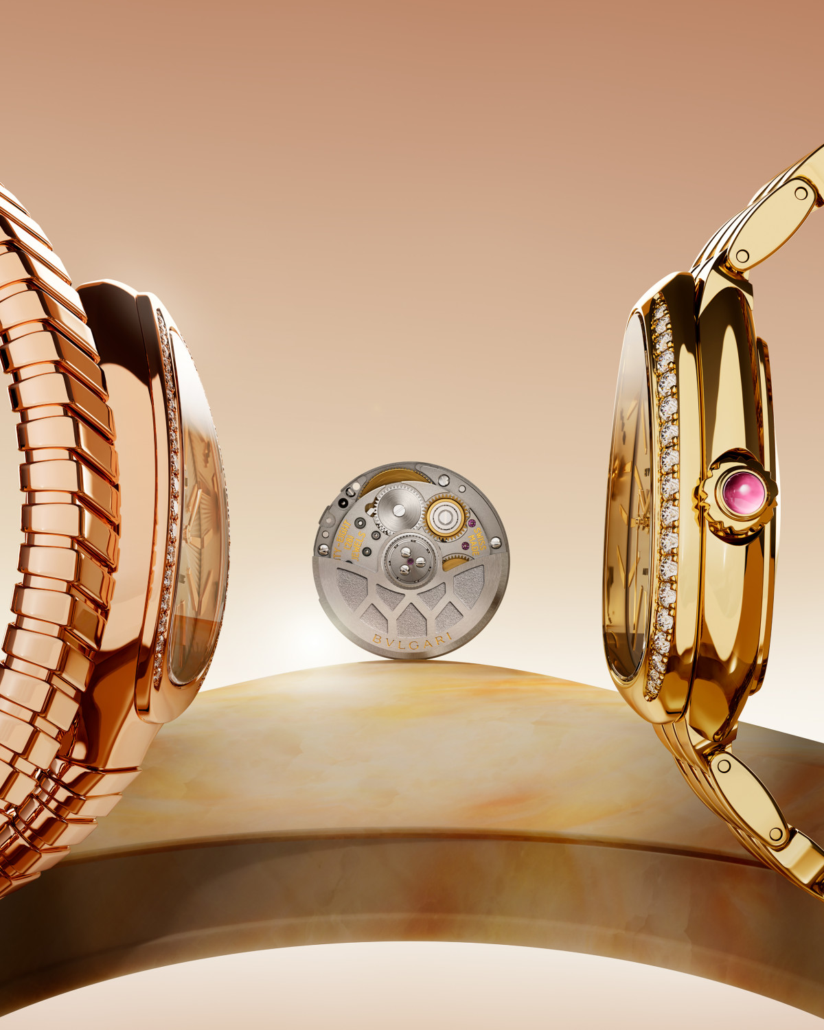 Serpenti Bvlgari механизм Lady Solotempo