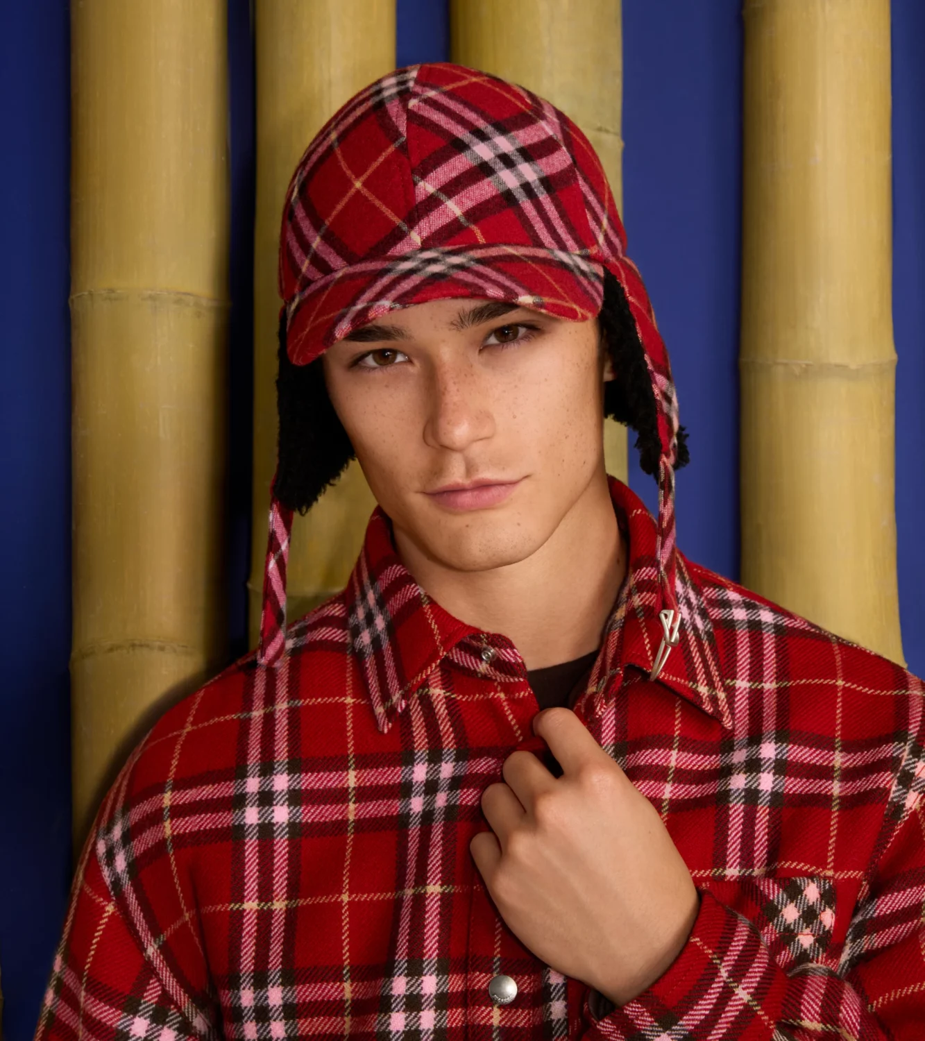 Красный тартан Burberry