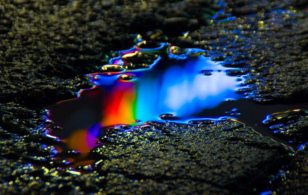 Слава Семенюта Неоновые лужи фотопроект