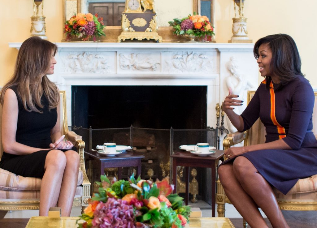 Мелания Трамп Мишель Обама Белый дом США первая леди США политика нулевая терпимость фотография иммиграция Дональд Трамп