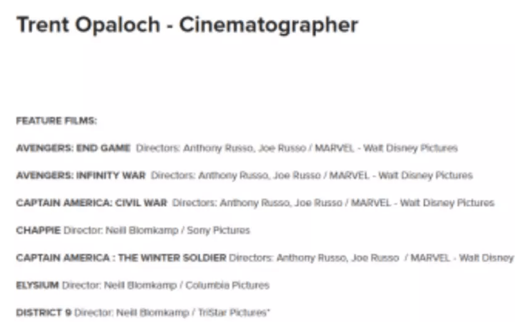 Мстители Трент Опалок кинематографист Marvel Avengers Доктор Стрэндж Тони Старк