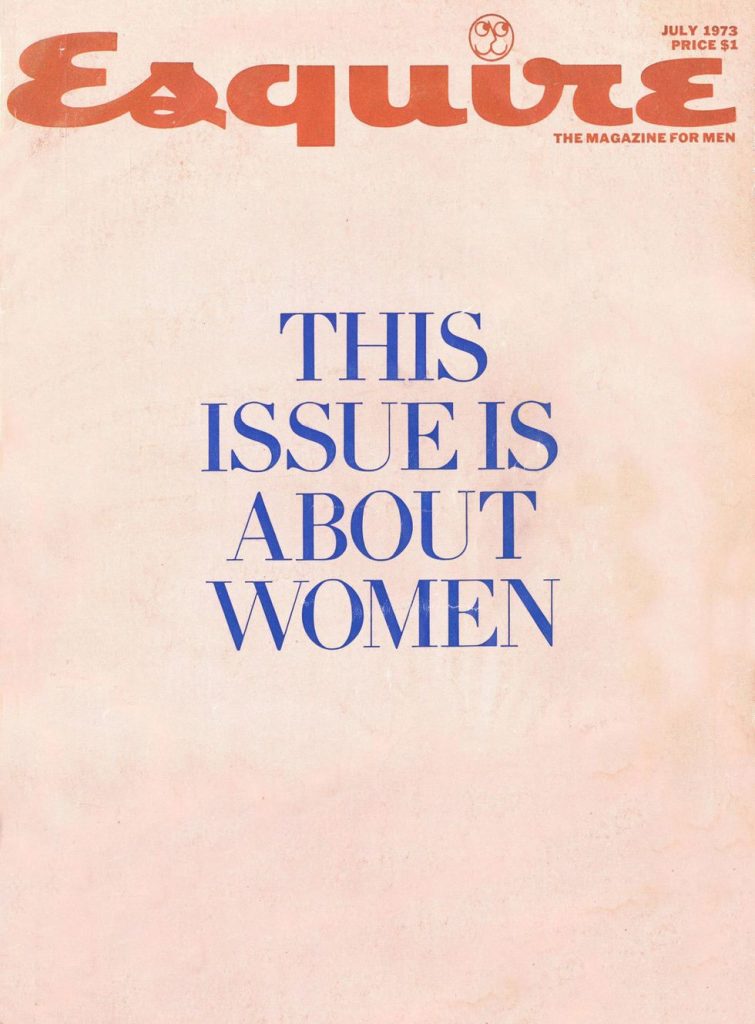 обложка Esquire US коллекция история июль 1973 женщины
