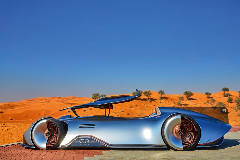Mercedez Benz Vision EQ Silver Arrow машина авто 2019 концепткар