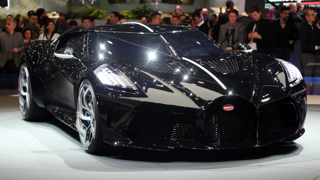 Женевский автосалон Bugatti La Voiture Noire 2019 гиперкар