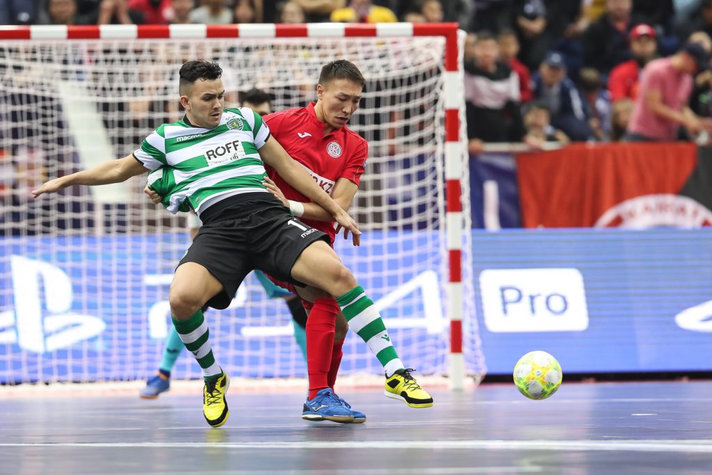 Кайрат Спортинг футзал Казахстан лига чемпионов спорт матч