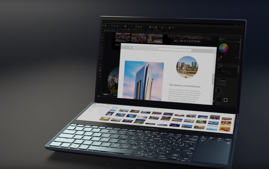 Asus Zenbook Pro Duo два экрана дисплеи гаджеты технологии