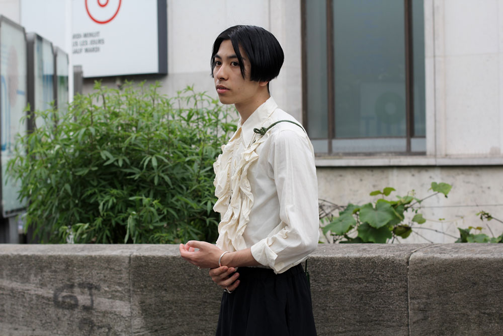 Недели мужской моды Париж Streetstyle одежда 
