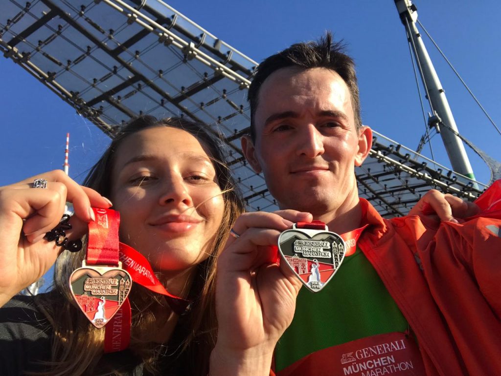 Николай Мазенцев Анна Мюнхен марафон