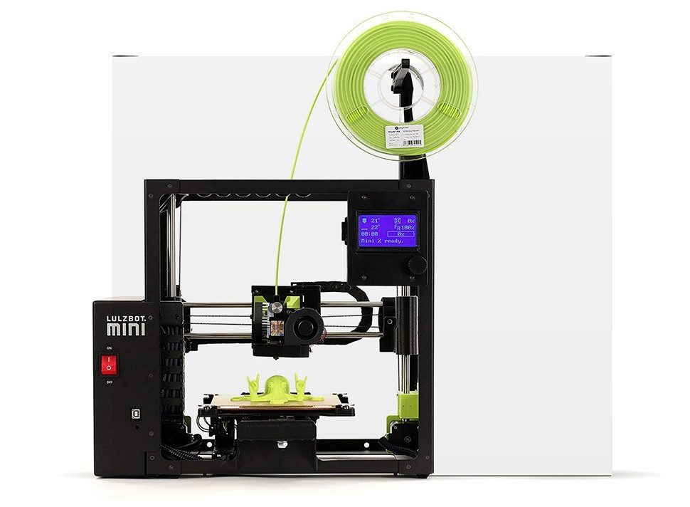 процесс поиска презента LulzBot Mini 2 3D-принтер