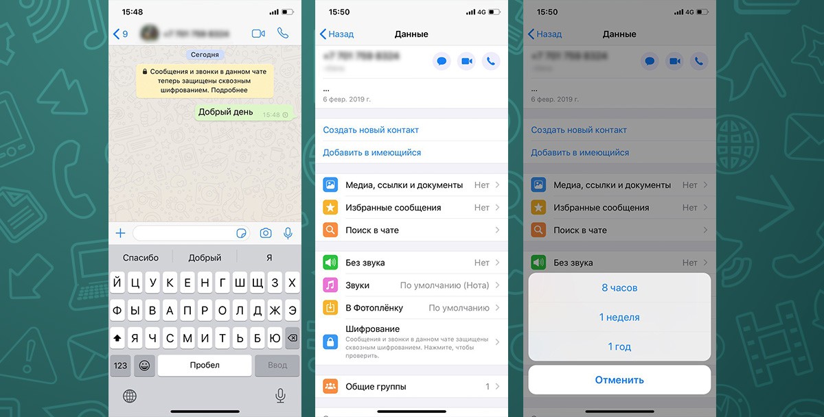Фишки WhatsApp