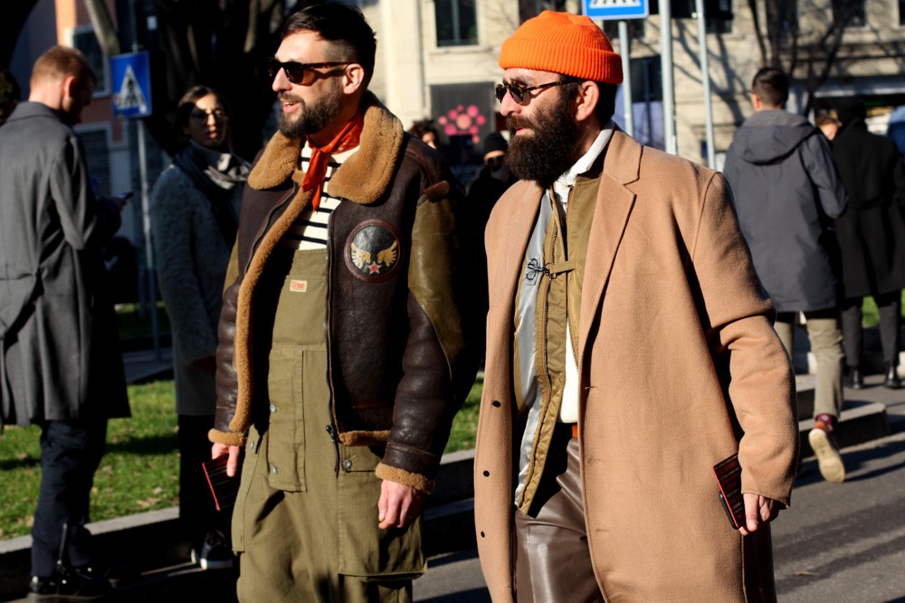Милан мода streetstyle-образы
