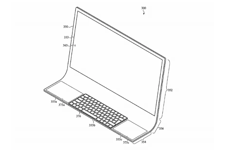 чертеж стеклянного iMac