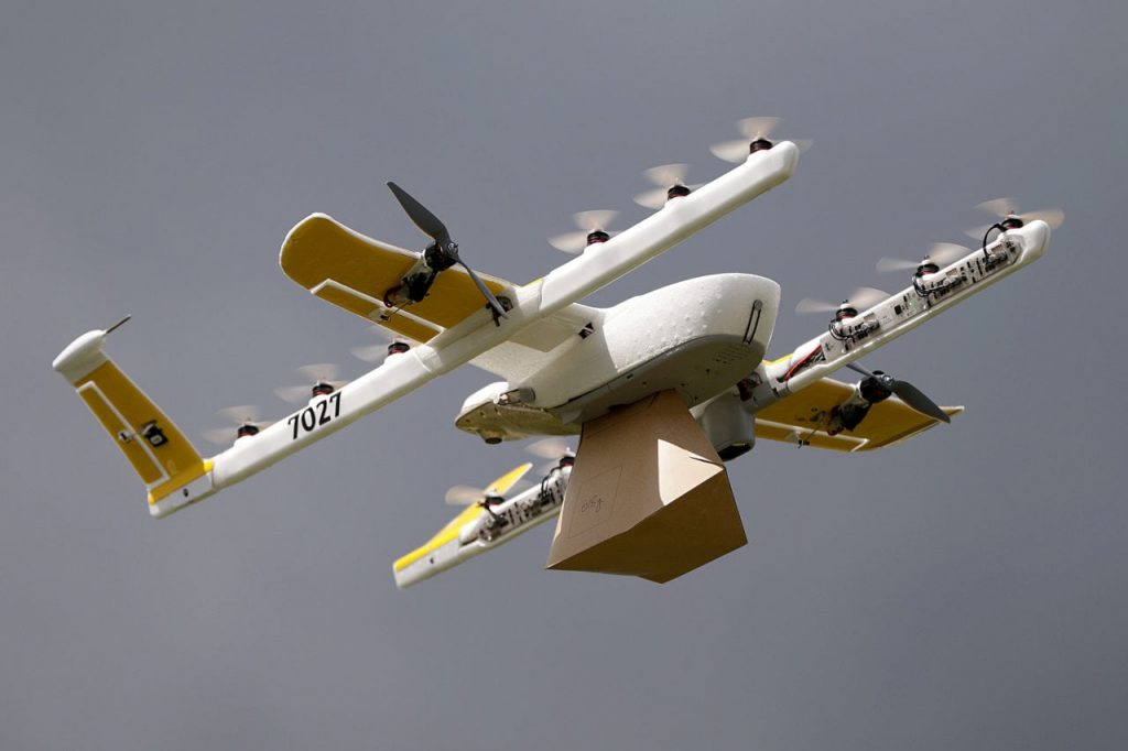 дроны Wing доставка